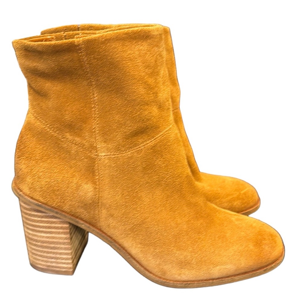 Lucky Brand Jicole Booties Suede Slip On Ankle Boots size 7.5